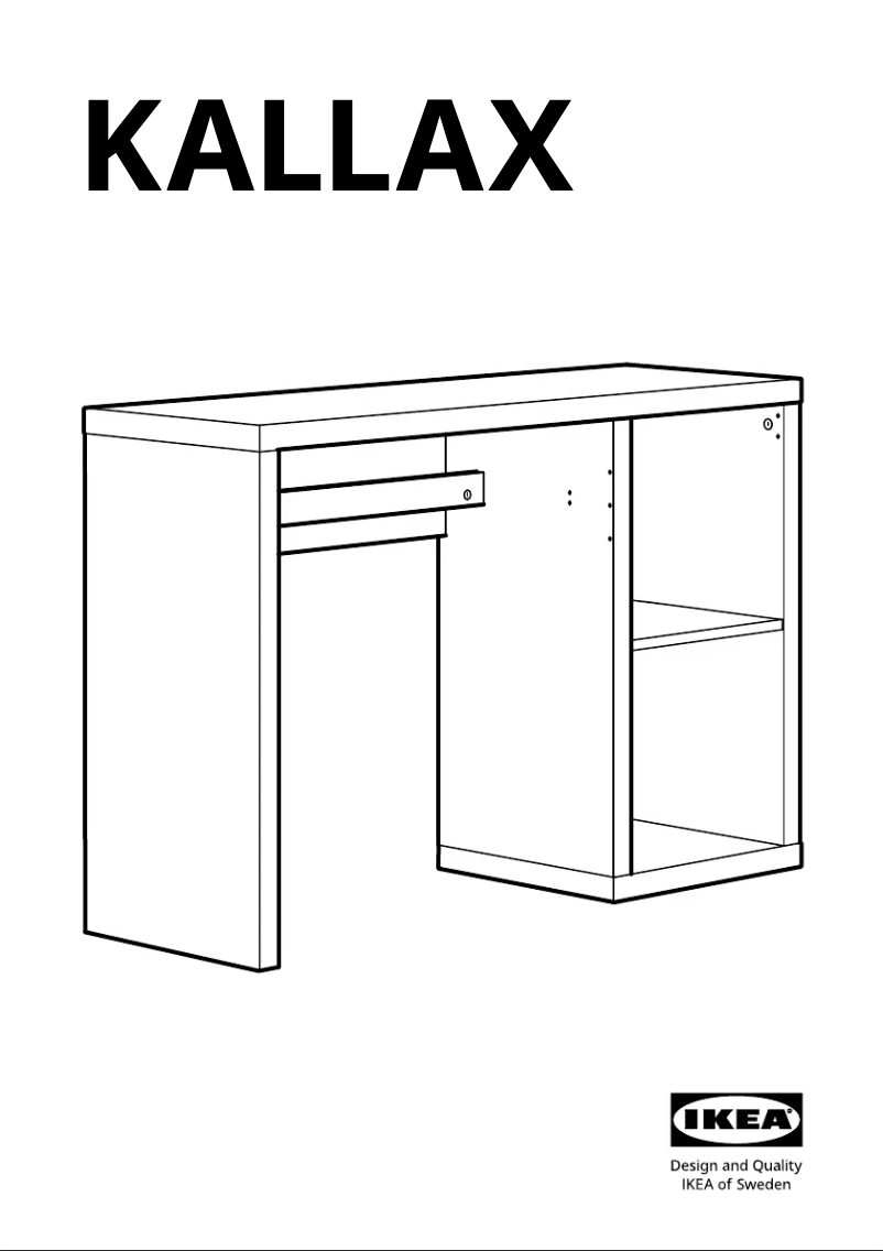 Página 1 del manual Manual de usuario Ikea KALLAX 305.824.45