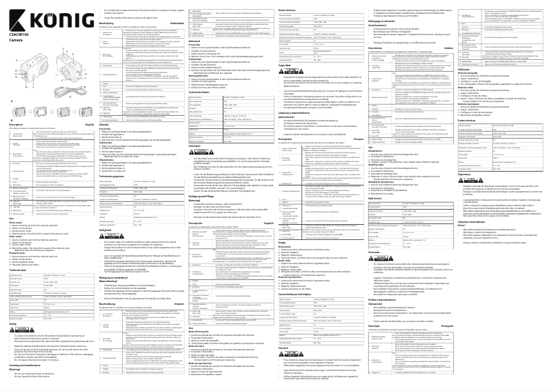 Página 1 del manual Manual de usuario Konig CSACW100