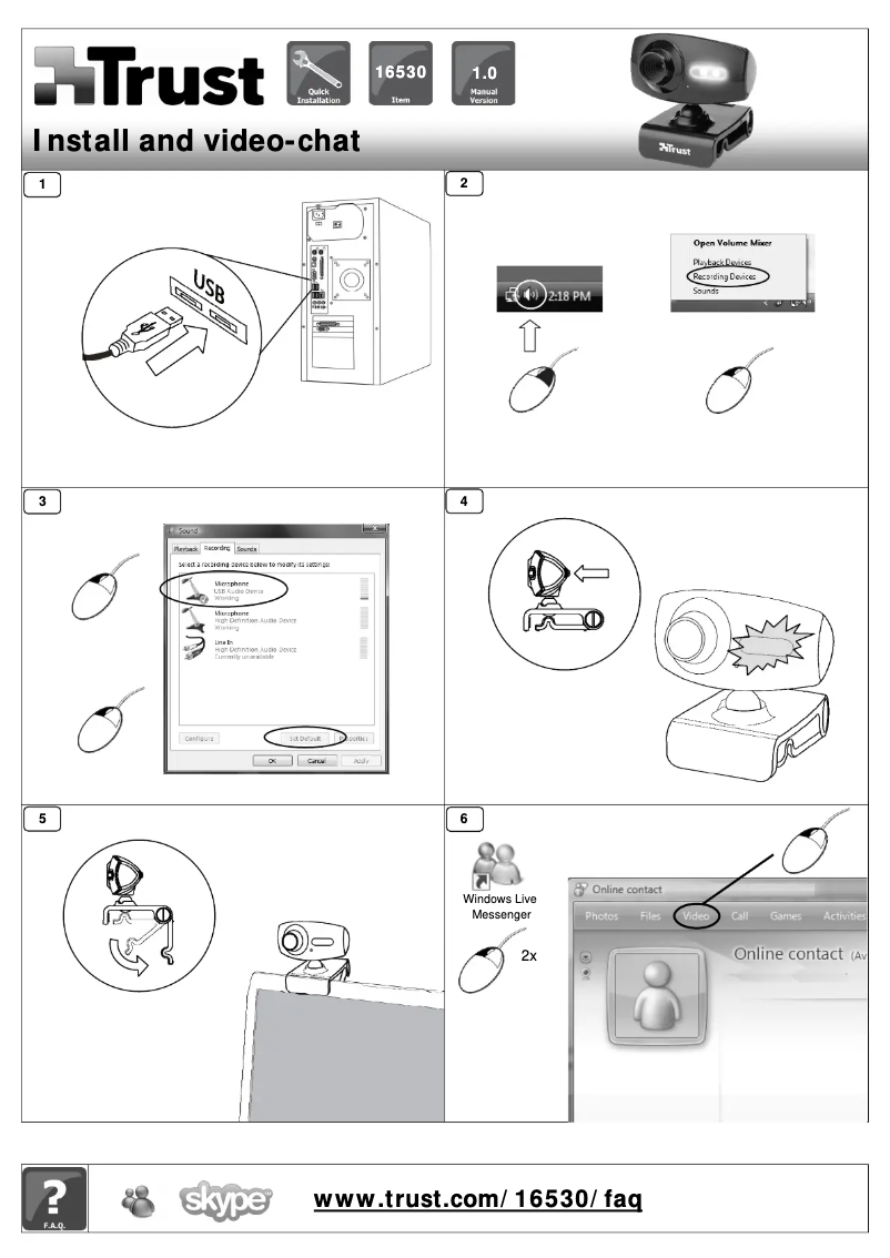 Página 1 del manual Manual de usuario Trust Widescreen HD