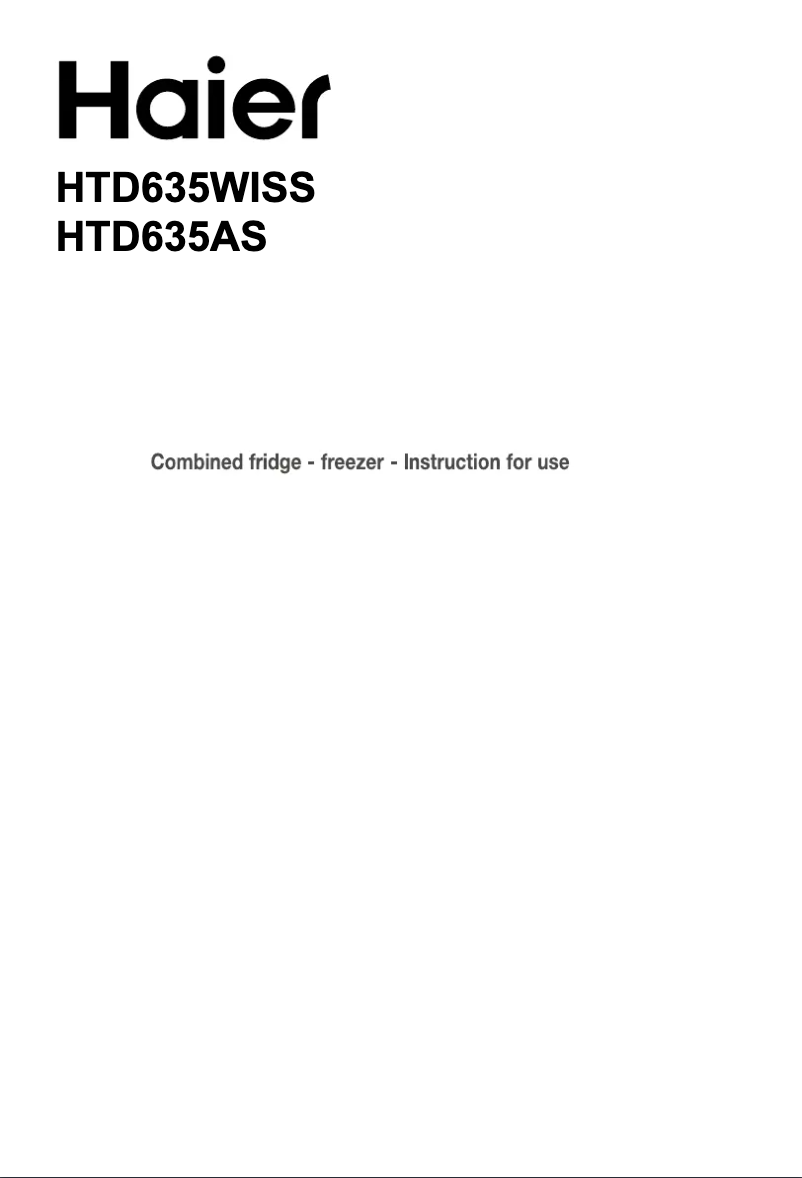 Imagen de la primera página del manual del dispositivo HTD635AS