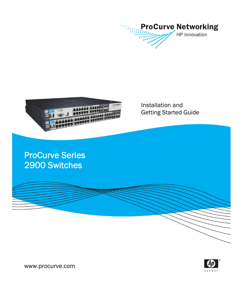 Página 1 del manual Manual de usuario HP ProCurve 2900