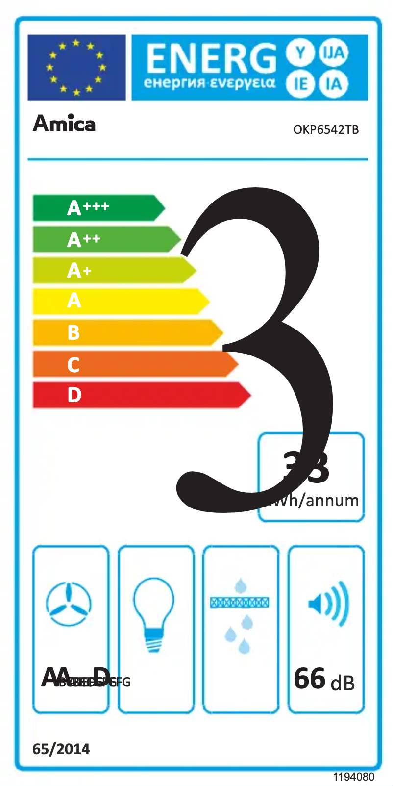 Imagen de la primera página del manual del dispositivo OKP6542TB