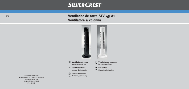 Imagen de la primera página del manual del dispositivo STV 45 A1