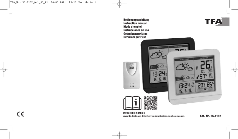 Imagen de la primera página del manual del dispositivo Sky 35.1152.02