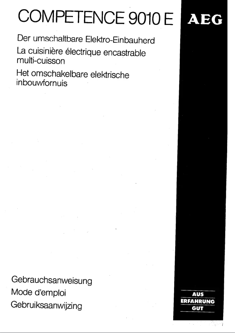 Imagen de la primera página del manual del dispositivo Competence 9010E