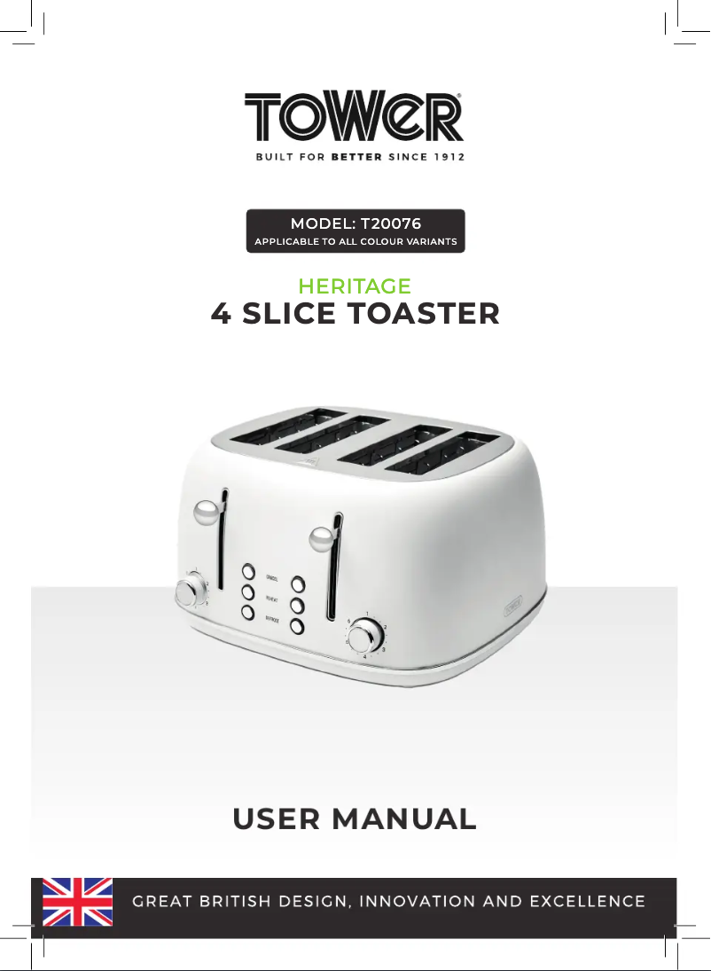 Página 1 del manual Manual de usuario Tower Heritage T20076