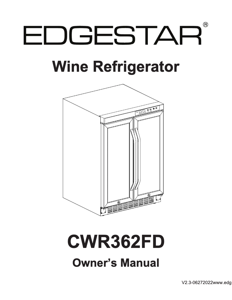 Imagen de la primera página del manual del dispositivo CWR362FD