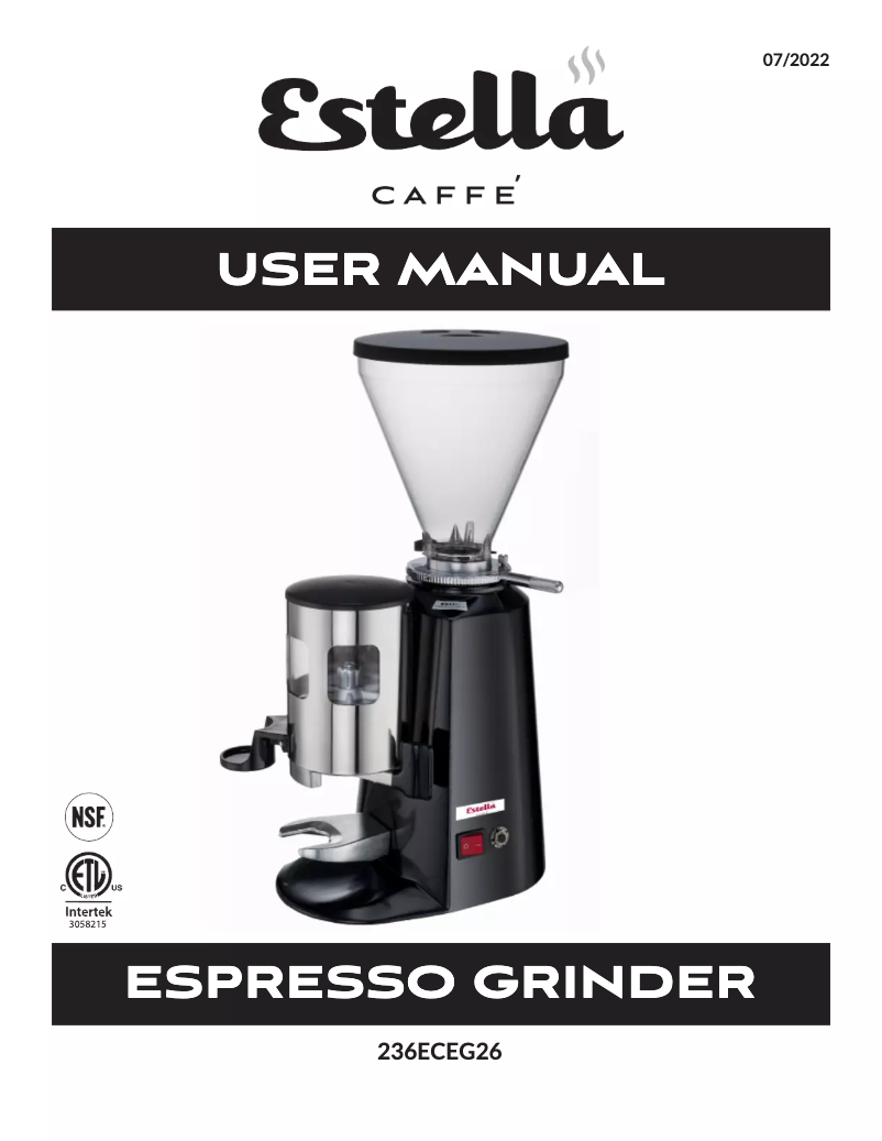 Página 1 del manual Manual de usuario Estella Caffe 236ECEG26