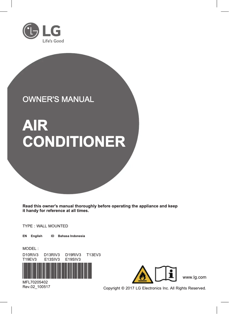 Imagen de la primera página del manual del dispositivo E19SIV3