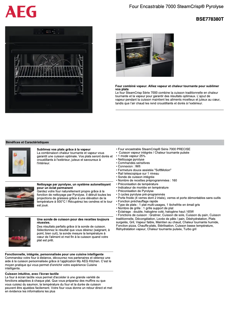 Imagen de la primera página del manual del dispositivo BSE778380T