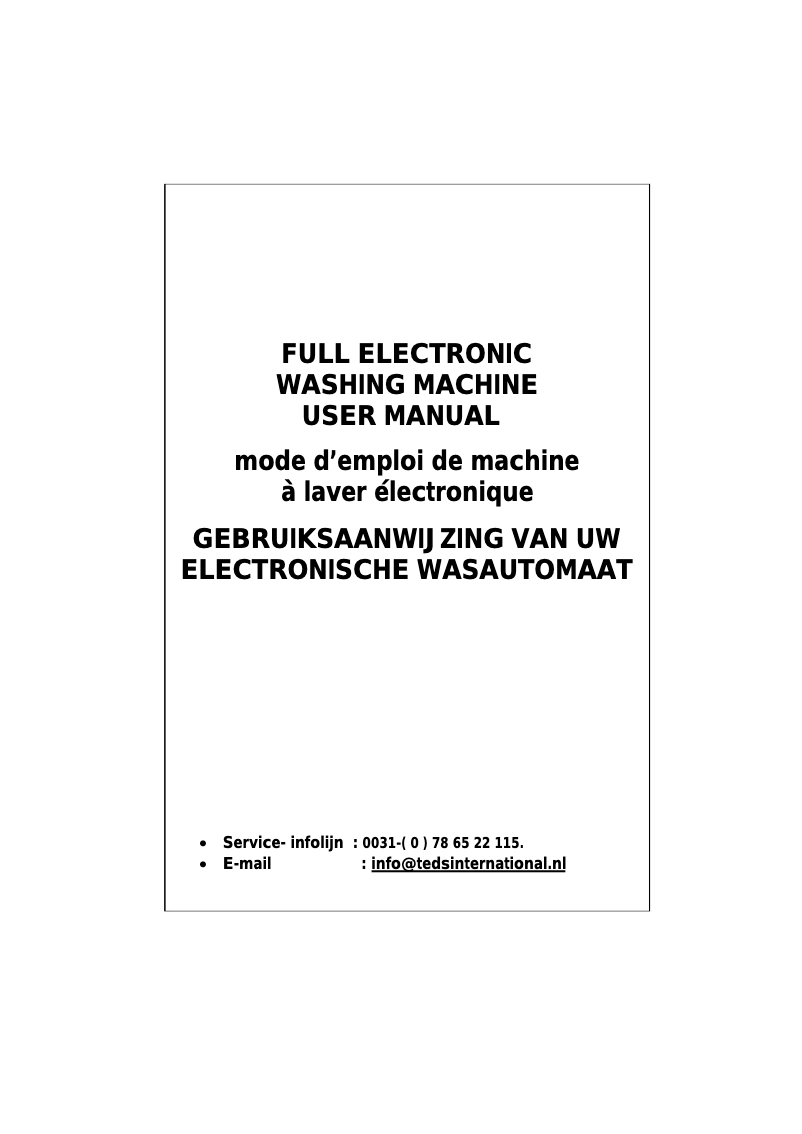 Página nº 1 - Manual de usuario Vestel WT1282