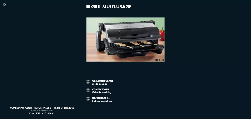 Página 1 del manual Manual de usuario Bifinett KH 1141