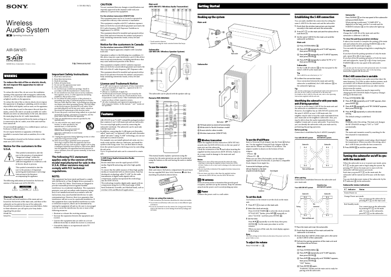 Imagen de la primera página del manual del dispositivo Altus AIR-SW10Ti