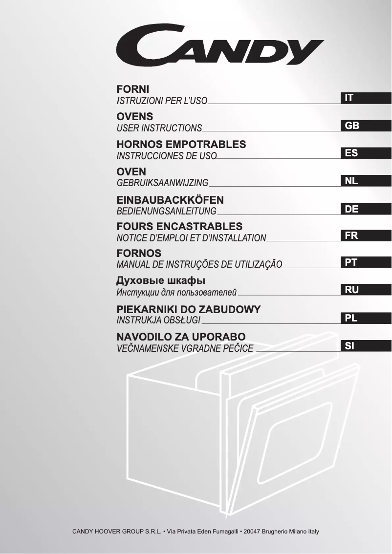 Página 1 del manual Manual de usuario Candy FPP 609 NXL