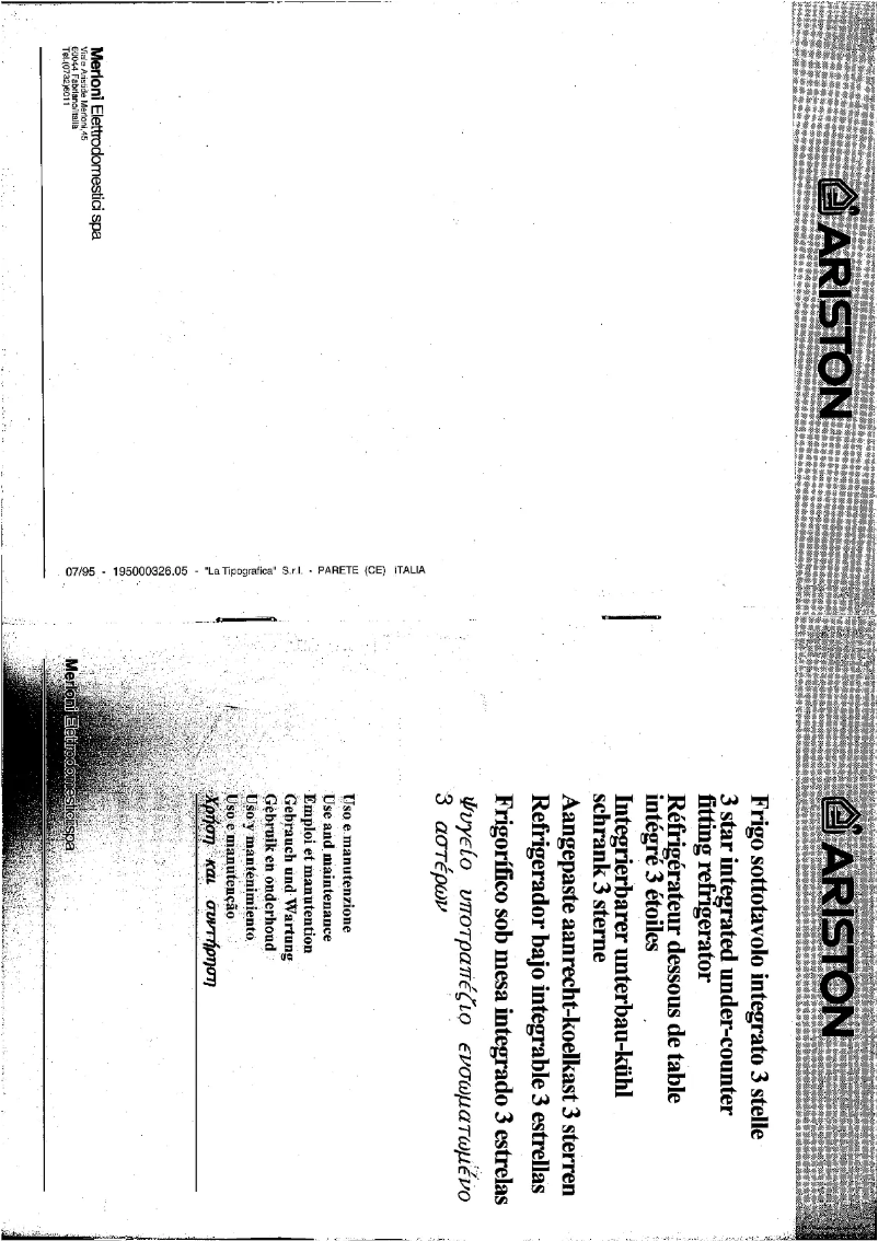 Página 1 del manual Manual de usuario Ariston Thermo OKMF 160 L