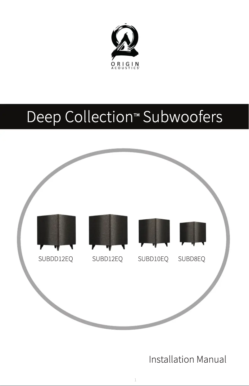 Imagen de la primera página del manual del dispositivo Deep SUBD12EQ