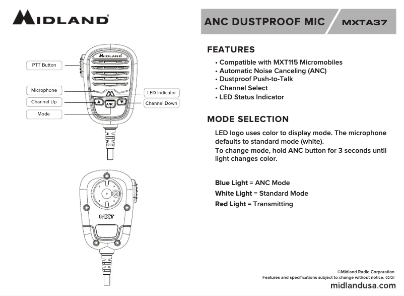 Imagen de la primera página del manual del dispositivo MicroMobile MXT115