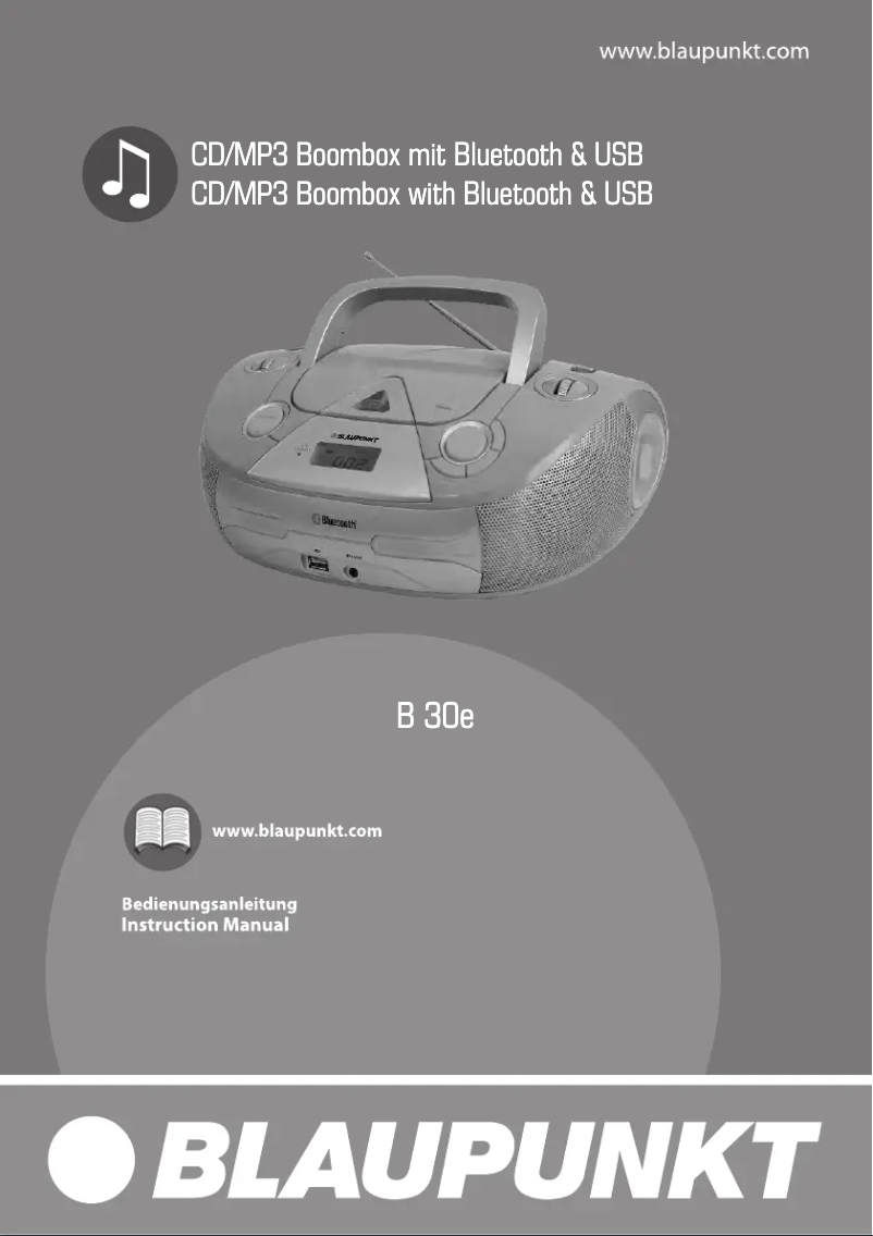Imagen de la primera página del manual del dispositivo B 30e