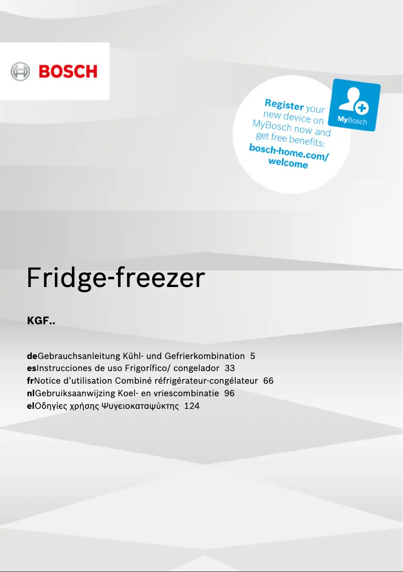 Imagen de la primera página del manual del dispositivo KGF39SW45