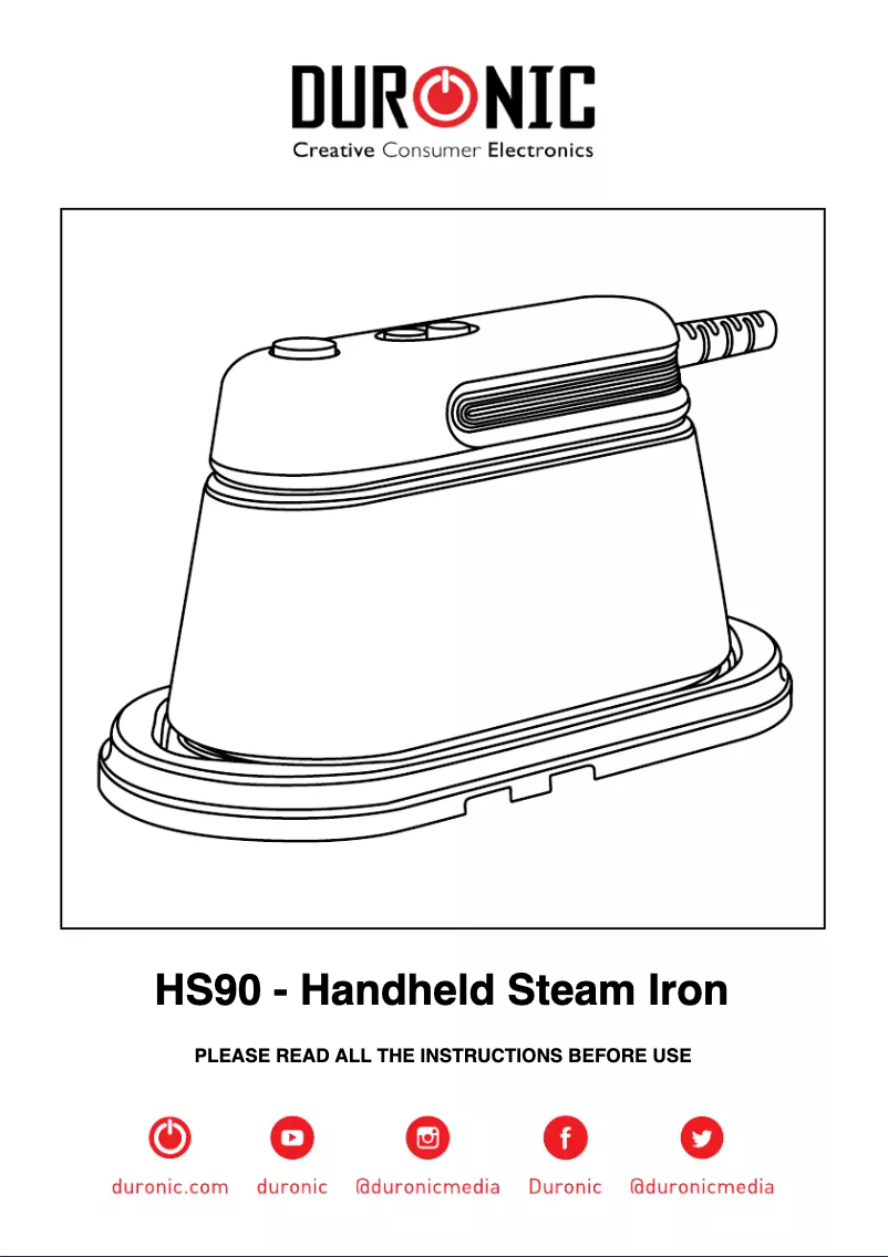 Página 1 del manual Manual de usuario Duronic HS90