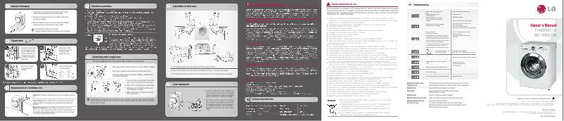 Imagen de la primera página del manual del dispositivo F1403TD5