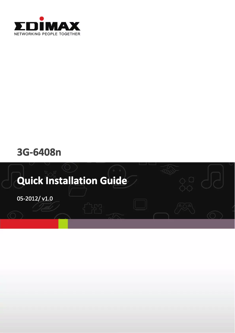 Imagen de la primera página del manual del dispositivo 3G-6408N