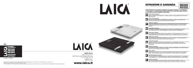 Página 1 del manual Manual de usuario Laica PS7002