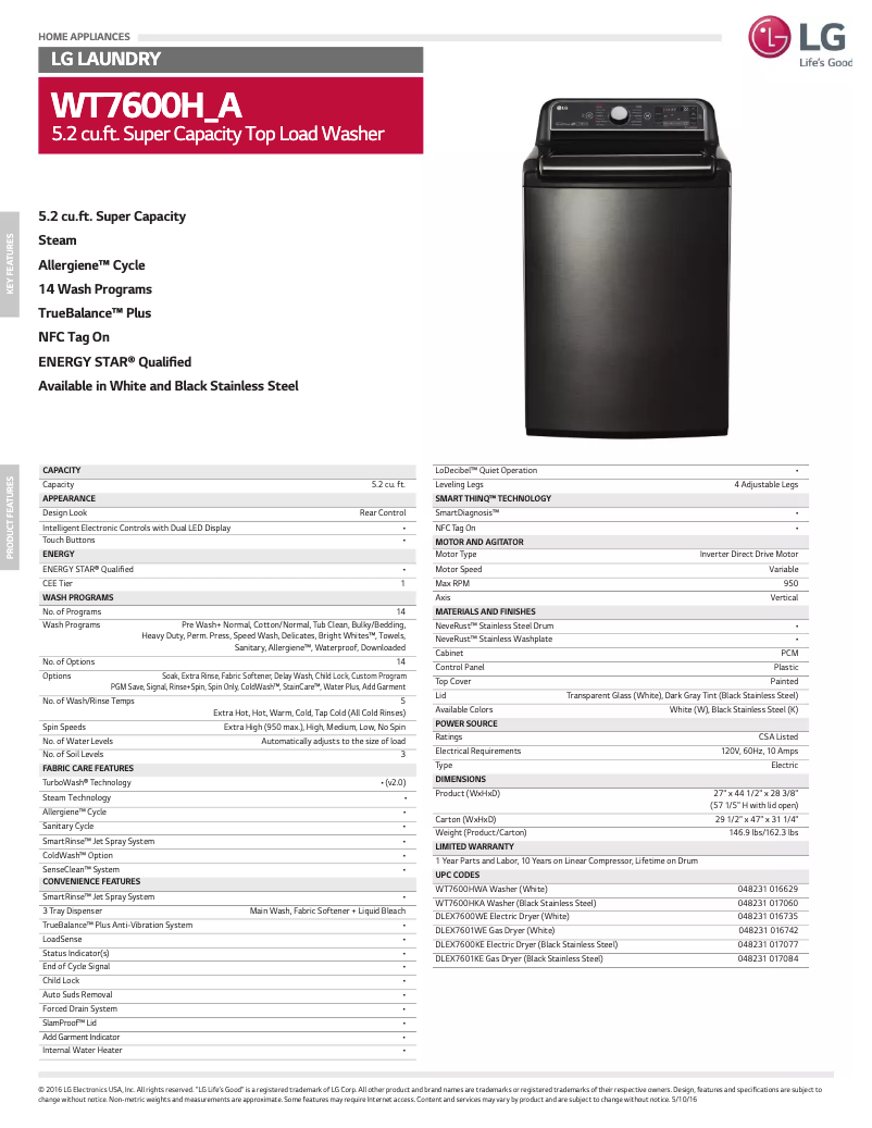 Imagen de la primera página del manual del dispositivo WT7600H