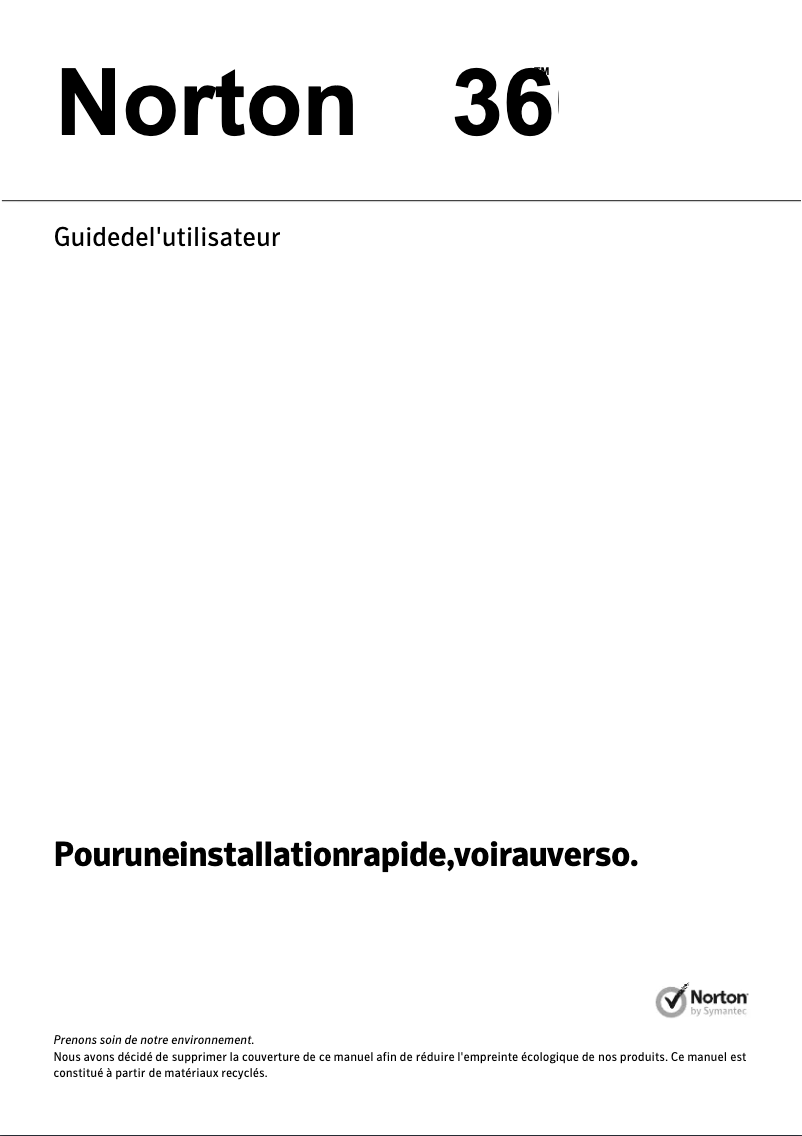 Imagen de la primera página del manual del dispositivo Norton 360 Premier Edition 2013