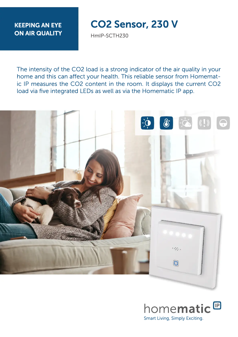 Imagen de la primera página del manual del dispositivo HMIP-SCTH230