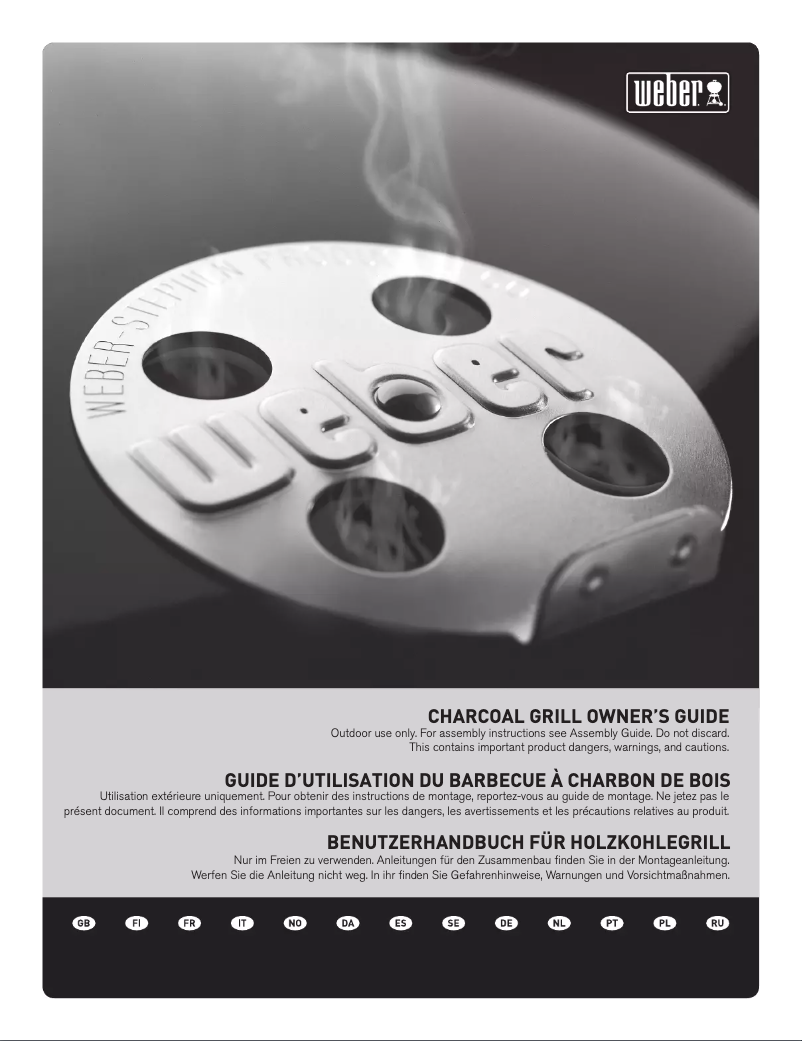 Página 1 del manual Manual de usuario Weber One-Touch Premium