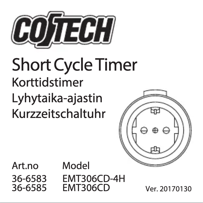 Página 1 del manual Manual de usuario Cotech EMT306CD