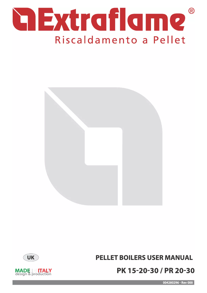 Imagen de la primera página del manual del dispositivo Caldaia PK20