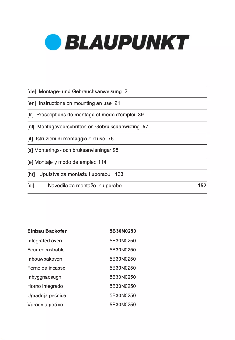 Imagen de la primera página del manual del dispositivo 5B30N 0250
