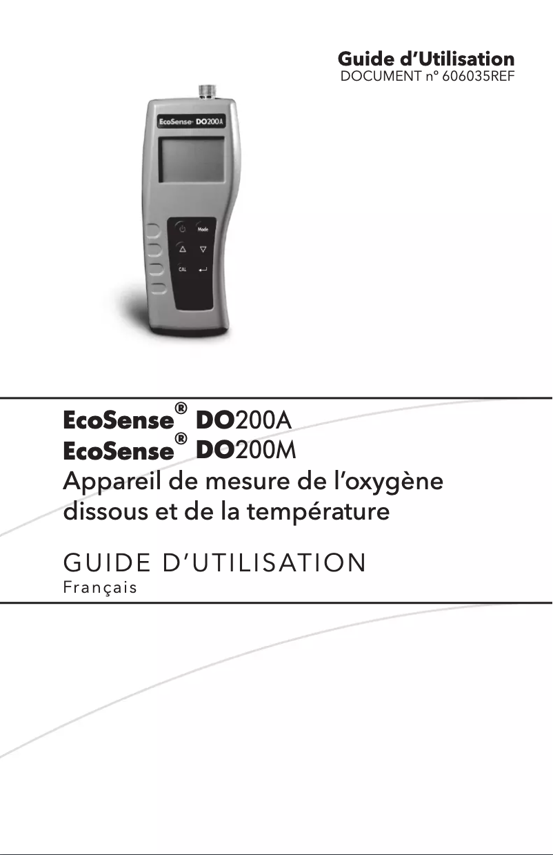 Imagen de la primera página del manual del dispositivo DO200M