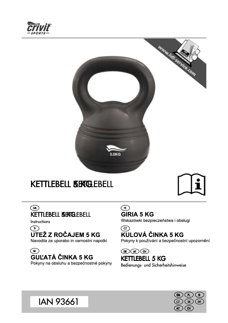 Imagen de la primera página del manual del dispositivo IAN 93661