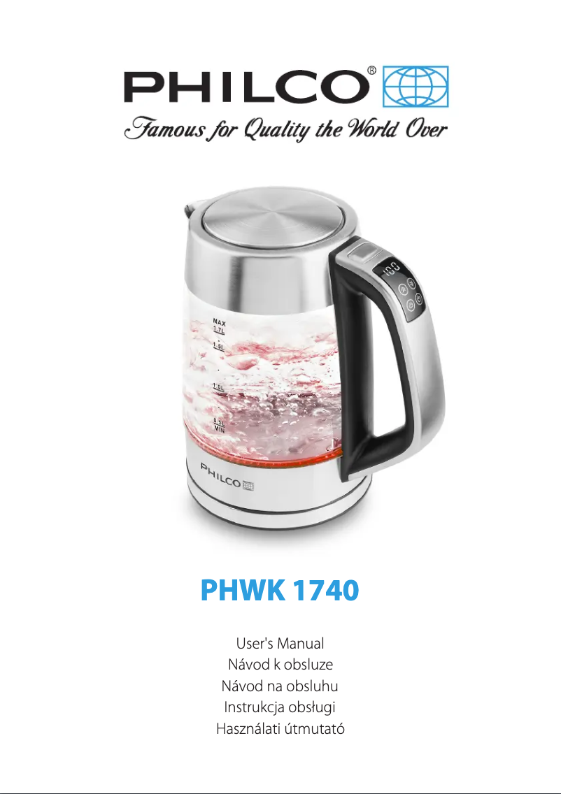 Imagen de la primera página del manual del dispositivo PHWK 1740