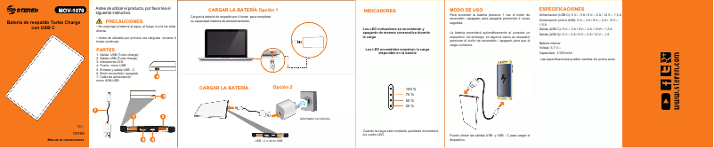 Imagen de la primera página del manual del dispositivo MOV-1070