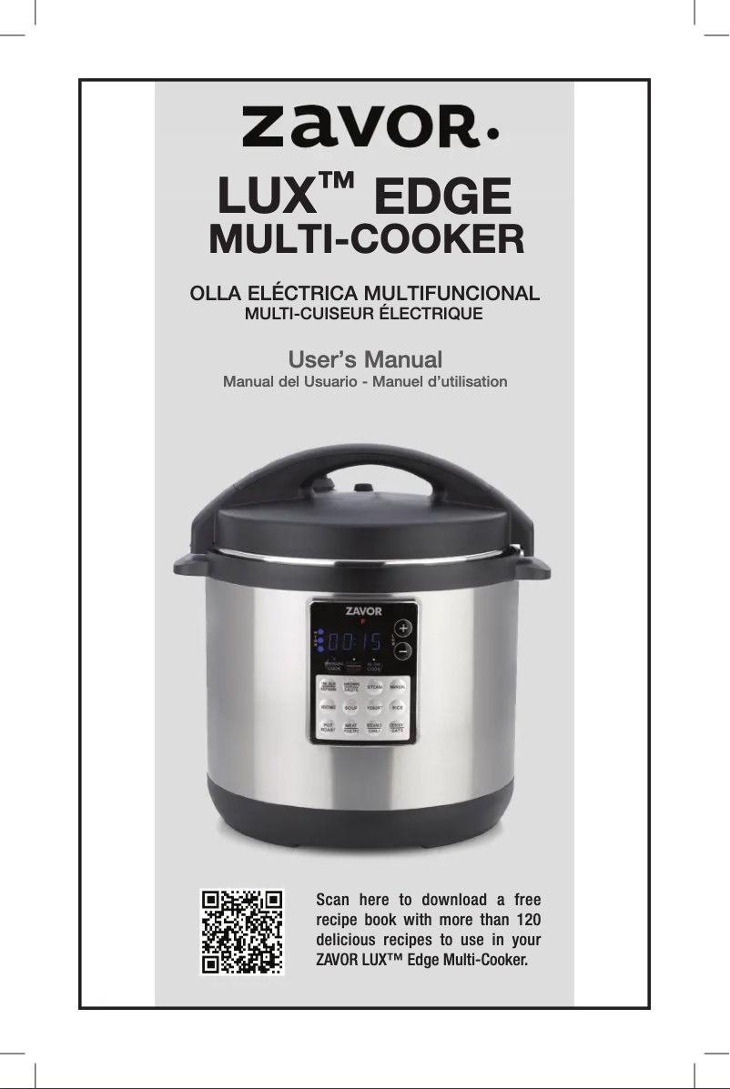 Imagen de la primera página del manual del dispositivo LUX Edge ZSELE01