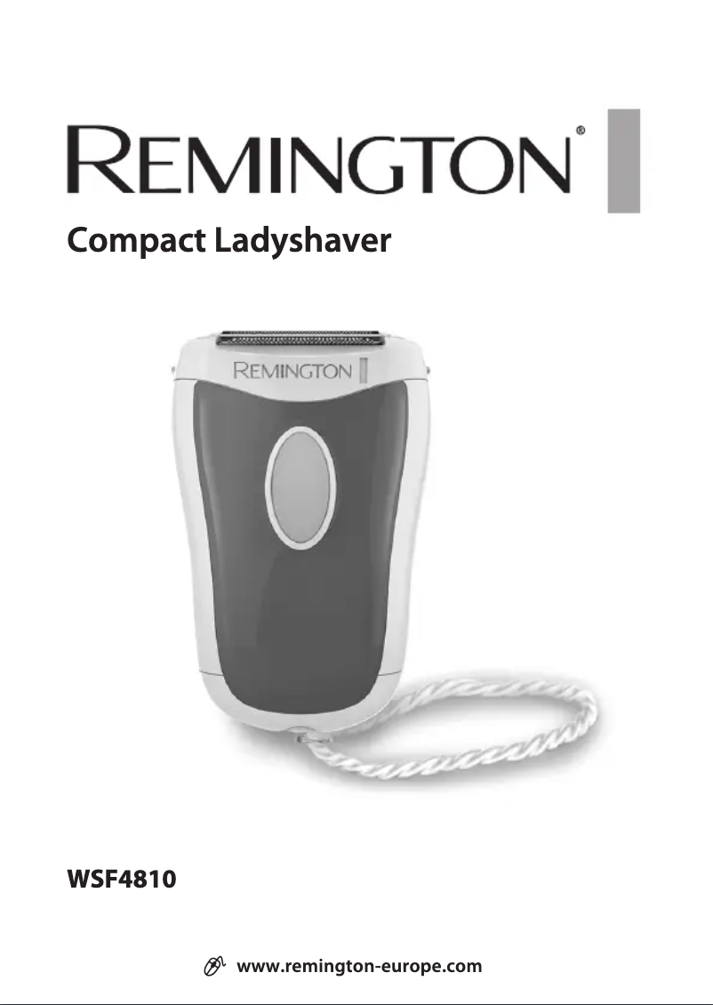 Página 1 del manual Manual de usuario Remington Smooth & Silky On the Go WSF4810