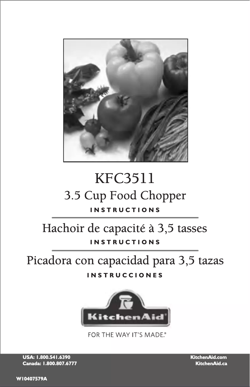 Imagen de la primera página del manual del dispositivo KFC3511