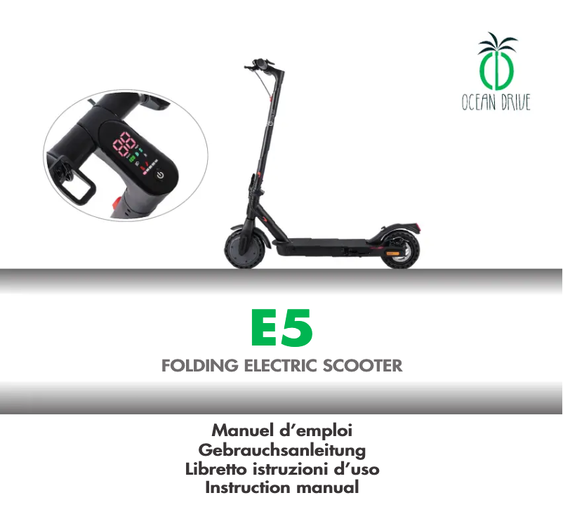 Página 1 del manual Manual de usuario Ocean Drive E5