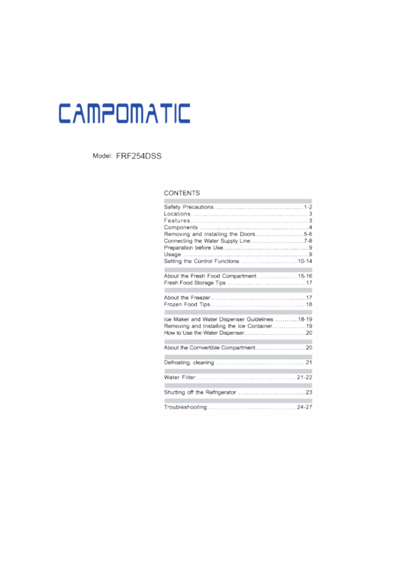 Imagen de la primera página del manual del dispositivo FRF254DSS