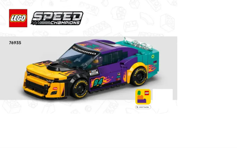 Página 1 del manual Manual de usuario Lego Speed Champions 76935