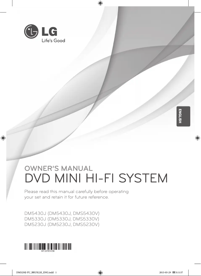 Imagen de la primera página del manual del dispositivo DM5230J