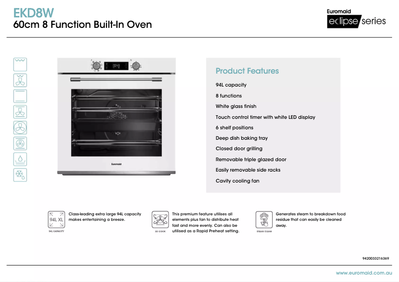 Imagen de la primera página del manual del dispositivo EKD8W