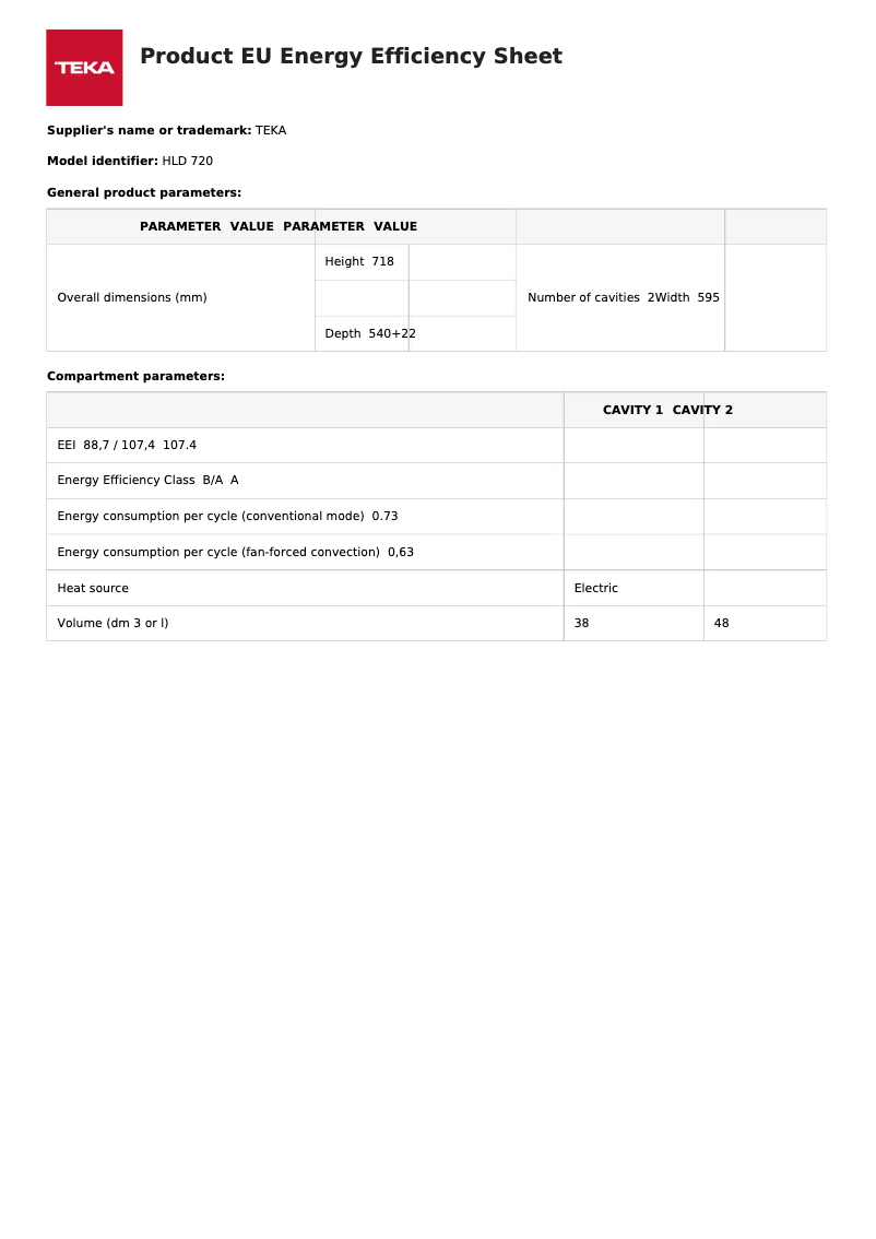 Imagen de la primera página del manual del dispositivo HLD 720