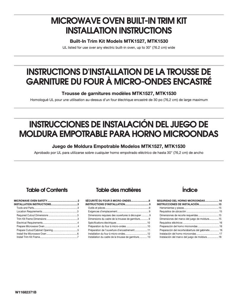 Imagen de la primera página del manual del dispositivo KMCS522RPS