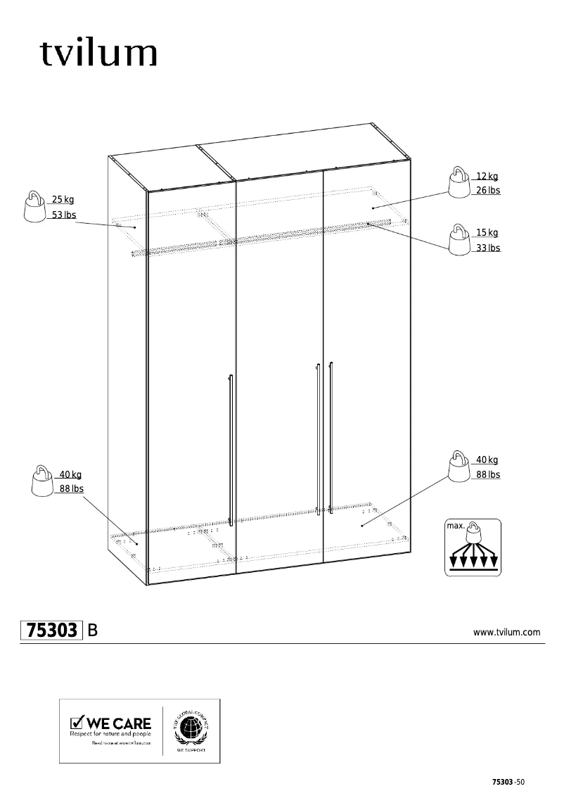 Página 1 del manual Manual de usuario Tvilum 75303