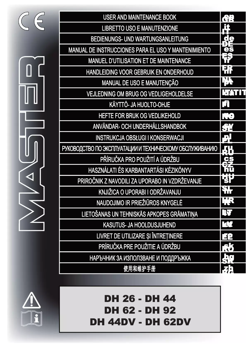 Página nº 1 - Manual de usuario Master DH 44DV